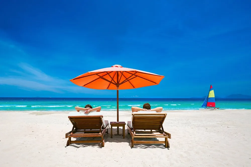 Relaxing on the Beach
