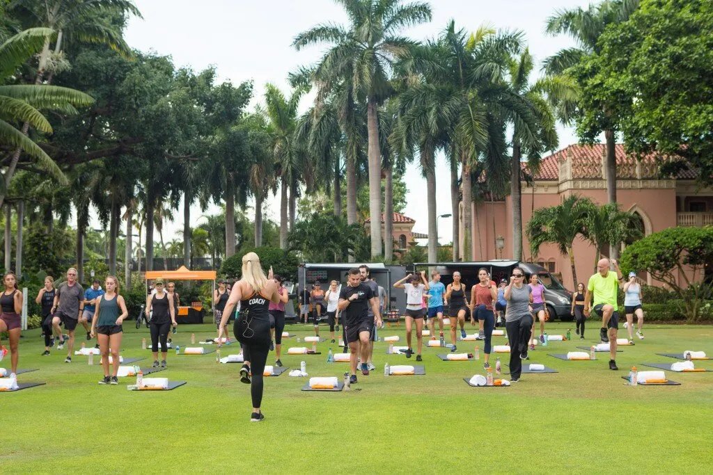 The parks in Boca Square space for jogging