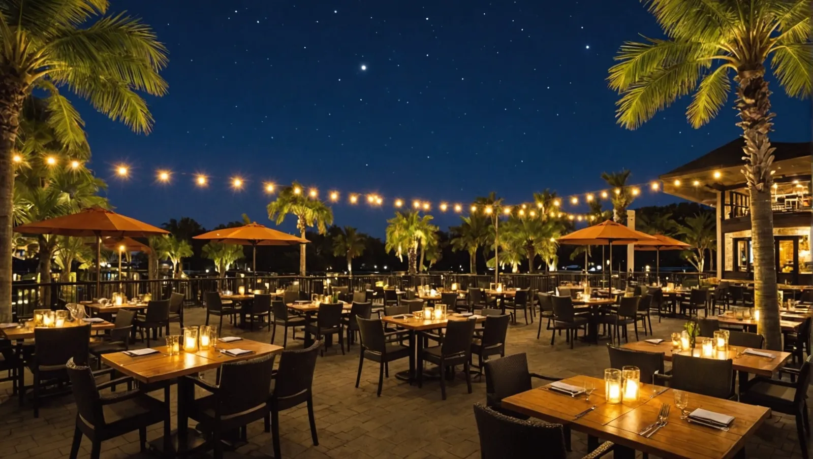 Dining under the stars at Hurricane Grill & Wings