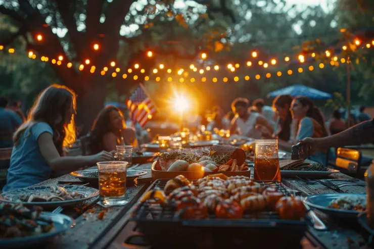 Hosting an outdoor dinner
