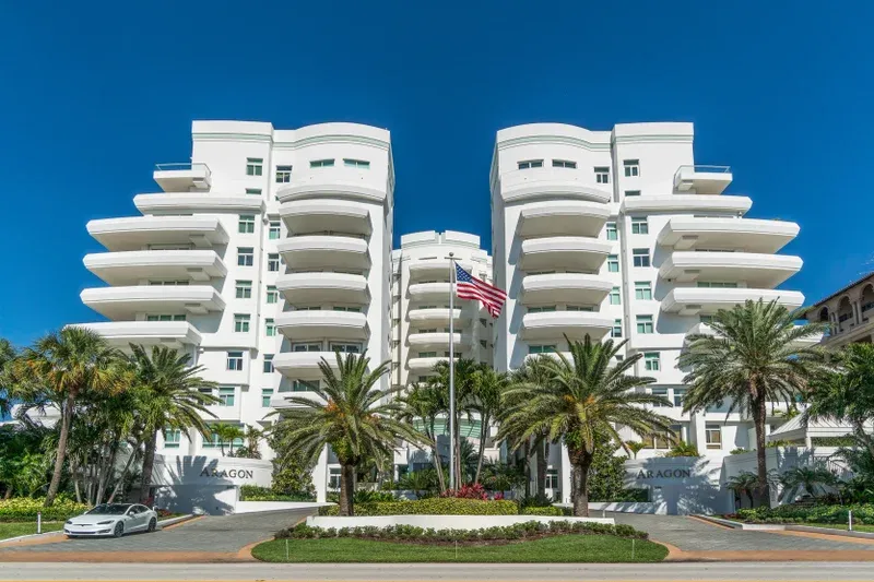 Aragon is an exclusive oceanfront condominium located on South Ocean Boulevard in Boca Raton