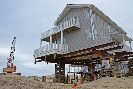 Elevated property outside flood zones