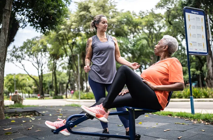 Parks with Fitness Station Equipment