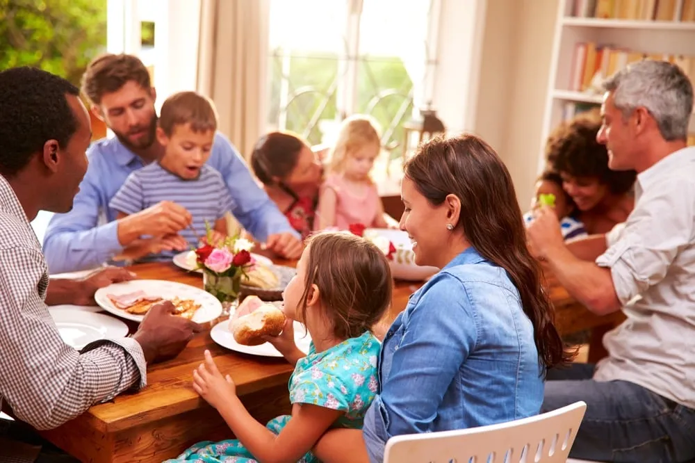 Dining with the family