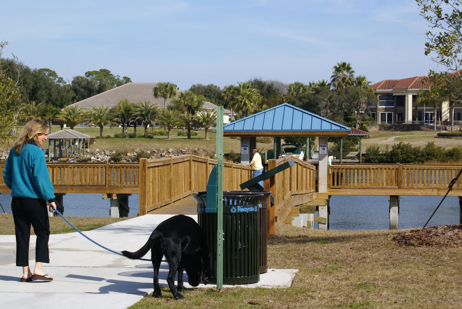 leashed nature walk