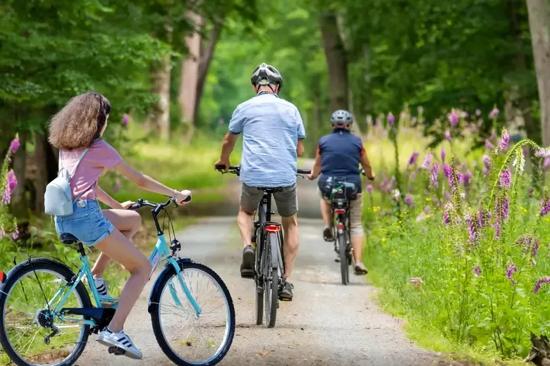 Biking or Jogging on Scenic Trails