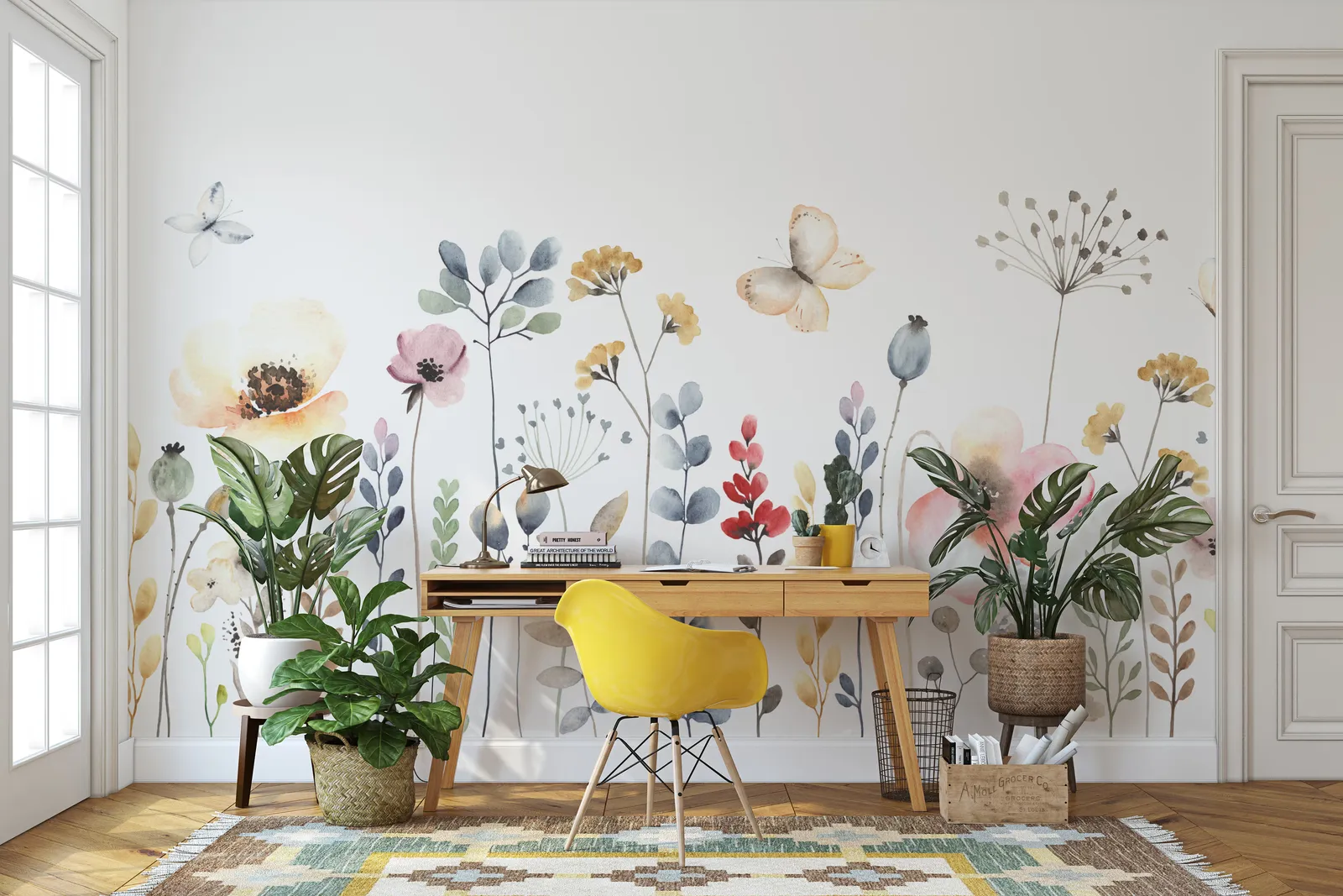Brighten with Temporary Wallpaper or Decals: Easy Summer Updates for Any Space